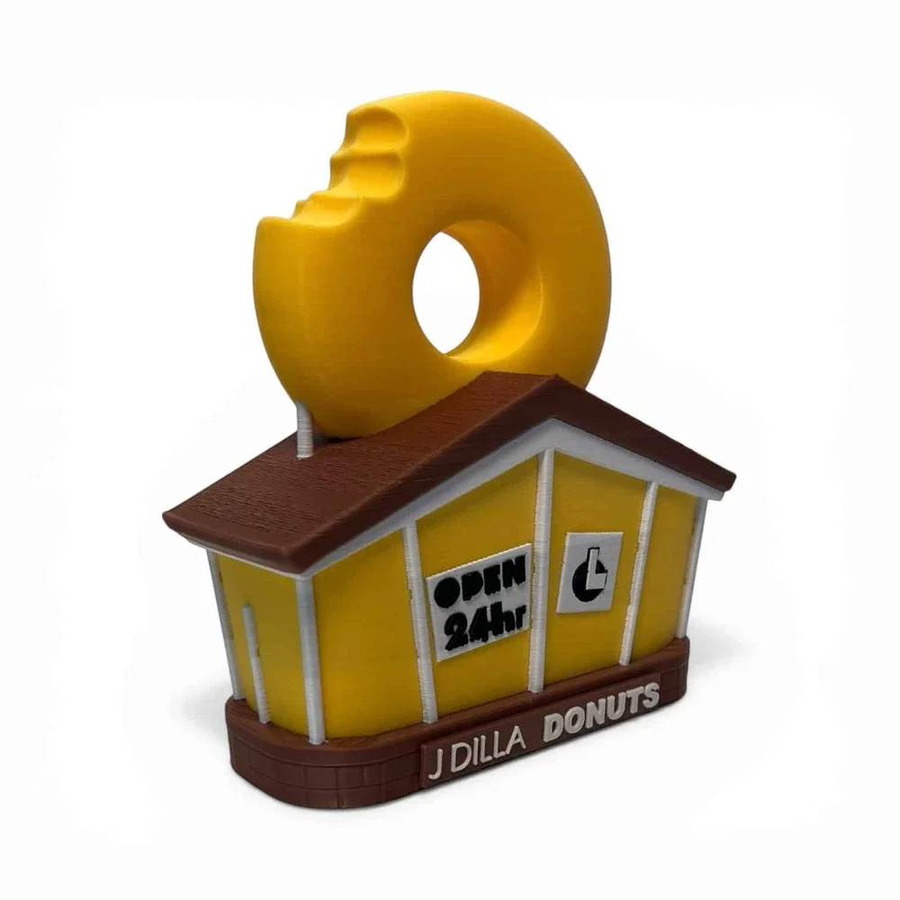 J Dilla Donuts Album Cover Tabletop Decor | Hip-Hop Display Piece